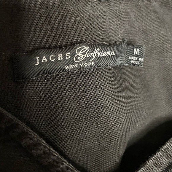 Jachs Girlfriend black tie collar ruffle shirt m - Picture 7 of 7